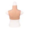 Realistic Breast Fake Silicone Boobs Cotton High Collar for Crossdressers Transgender C Cup view 4