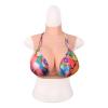 Realistic Breasts Fake Silicone Boobs High Collar Cotton for Crossdressers Transgender G Cup view 1