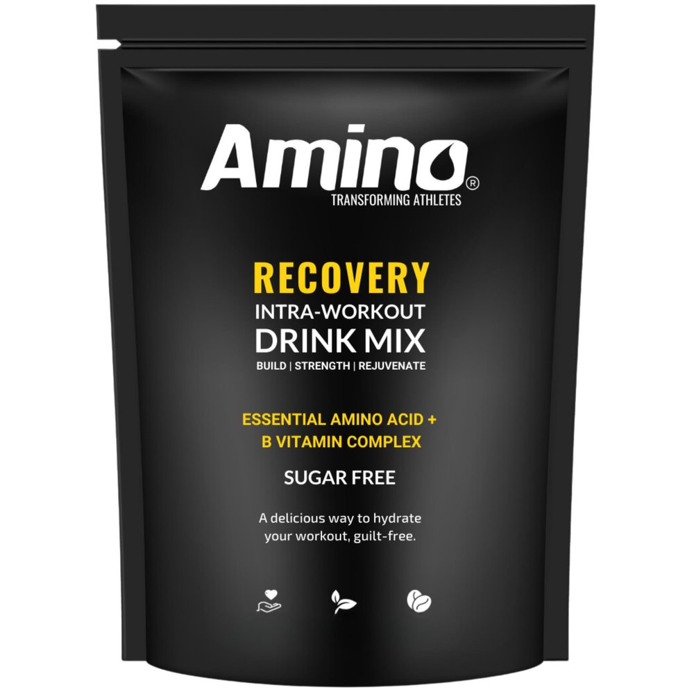 Amino Recovery - EAA & BCAA Intra Workout Powder - 7000mg EAA Amino Acid Recovery Drink & BCAA Powder - Protect Muscle & Aid Recovery - Sugar Free & Vegan (Cloudy Lemon, 44 Servings)