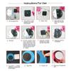 Hotaden 1pc Watches Stickers Clock Wall Decoration Acrylic Modern Design Luxury Mirror Wall Clock Watches Stickers Silver view 3