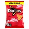 Doritos Chilli Heatwave Vegetarian Tortilla Chips, Perfect for Snacking 48g (Case of 24) view 4
