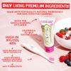 Jack N Jill Natural Certified Kids Toothpaste  Fluoride-Free Toddler & Baby Toothpaste with 40% Xylitol, No Sugar, Suitable from 6 Months+, Blueberry and Berries & Cream, Pack of 2 (50g Each) view 4