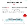 Dhoptical Titanium Alloy Trial Frame Half Rimless Frame Optical Use Three Lens Glasses Shop Equipment (62MM Single) view 2