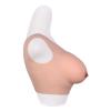 Realistic Breasts Round Collar Fake Silicone Boobs for Crossdressers Transgender Costume D Cup (Cotton) view 2