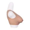 Realistic Breasts Round Collar Fake Silicone Boobs for Crossdressers Transgender Costume C Cup (Cotton) view 2