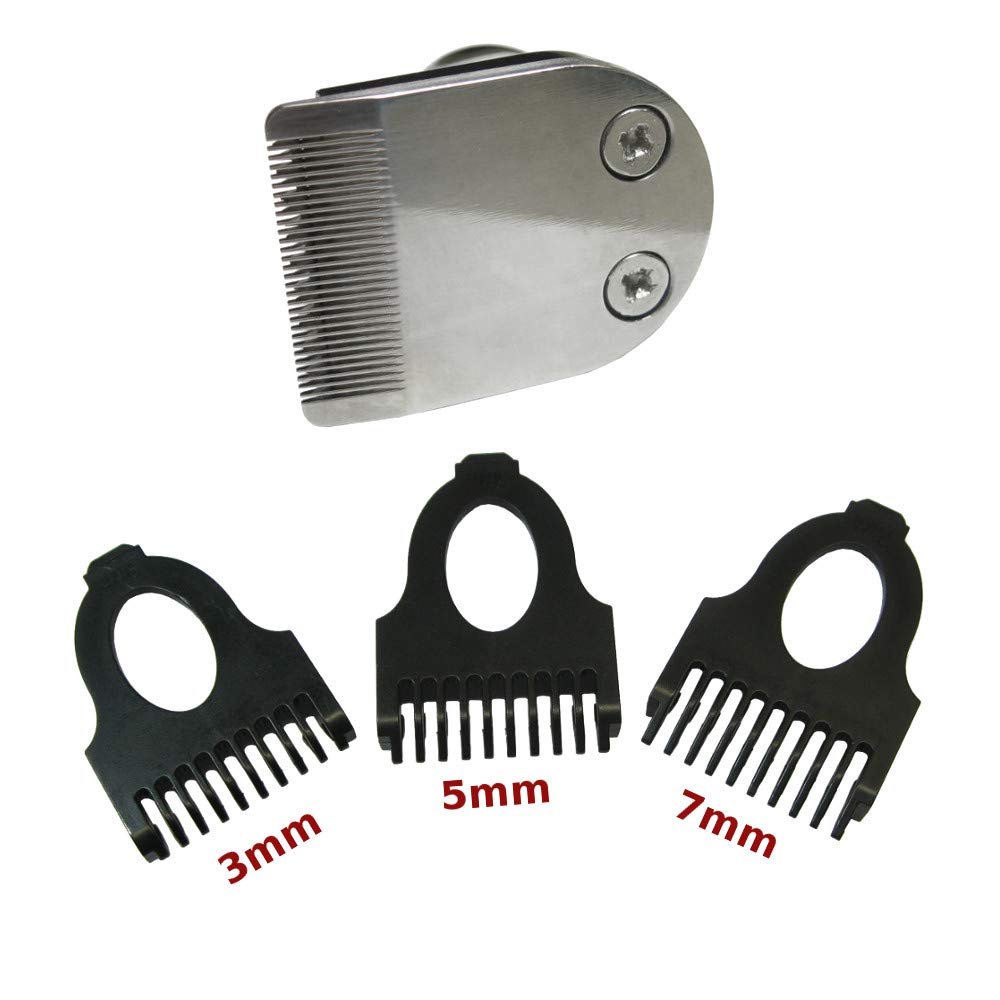 Trade-Shop Hair Trimmer Attachment 3/5/7 mm Compatible with Philips RQ1258CC RQ126 RQ1260 RQ1260CC RQ1260X RQ1261 RQ1265 RQ1265CC RQ1270 RQ1275 RQ1275CC RQ12888 0.