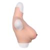 Realistic Breasts High Collar Fake Silicone Boobs for Crossdressers Transgender Costume C Cup (Gel) view 4
