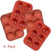 Semi Sphere Silicone Mold, Hot Chocolate Bomb Mold, Making Circle Hot Chocolate Cocoa Bomb, Half Round Cake, Candy, Ball Jelly, Dome Mousse (4 pack 6 holes 2 inch) view 4