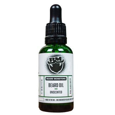Beard Monsters Base Range 30ml Beard Oils | Six New Scents Available | Beard Oil For Men | Must for Any Beard Kit For Men | Scented Beard Oil | Helps Beard Growth (Unscented)
