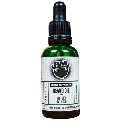 Beard Monsters Base Range 30ml Beard Oil For Men | Six New Scents Available | Must for Any Beard Kit For Men | Scented Beard Oil Made Using Natural Ingredients | Helps Beard Growth (Whisky over Ice)