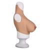 Fake Tits Crew Neck Silicone Breasts Realistic Breastplate Form for Crossdressers Transgender Transvestite C Cup (Cotton) view 2