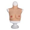 Fake Tits Crew Neck Silicone Breasts Realistic Breastplate Form for Crossdressers Transgender Transvestite A Cup (Cotton) view 2