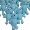 12 Edible Coloured Teddys Baby Shower Cupcake Cake Decorations (Blue) view 1