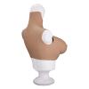 Fake Tits Crew Neck Silicone Breasts Realistic Breastplate Form for Crossdressers Transgender Transvestite D Cup (Gel) view 2