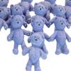 12 Edible Coloured Teddys Baby Shower Cupcake Cake Decorations (Purple) view 3