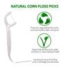 Biodegradable Floss Sticks Dental Picks - Corn Starch Eco Floss Harps for Teeth, Healthy Gums, and Fresh Breath - (50 Count) by Pure Earth Essentials view 3