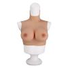 Fake Tits Crew Neck Silicone Breasts Realistic Breastplate Form for Crossdressers Transgender Transvestite E Cup (Gel) view 1