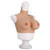 Fake Tits Crew Neck Silicone Breasts Realistic Breastplate Form for Crossdressers Transgender Transvestite E Cup (Gel) view 2