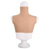 Fake Tits Crew Neck Silicone Breasts Realistic Breastplate Form for Crossdressers Transgender Transvestite E Cup (Gel) view 4