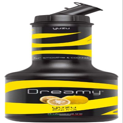 Dreamy Yuzu Pulp 95cl cocktail syrup, made with fresh yuzu from concentrate, Prepare Cocktails Syrups, Mocktail Syrups, Smoothies, milkshakes