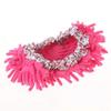 1 Pair Dust Mop Slippers Comfortable Washable Shoes Floor Cleaner Clean Easy Bathroom Office Kitchen ToolsRose Red Comfortable and Environmentally view 4