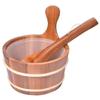 Astarama Sauna Bucket and Ladle, Handmade Cedar Wooden Hot Tub Barrel Sauna Natural Sauna Spa Accessory Bath Accessories Supplies view 1