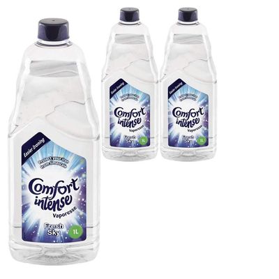 3 x 1ltr Comfort Intense Fresh Sky Vaporesse Ironing Water