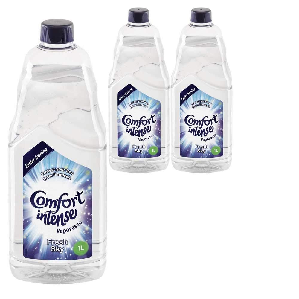 3 x 1ltr Comfort Intense Fresh Sky Vaporesse Ironing Water