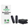 Boonboo Dental Floss Refill | Bamboo & Woven Fiber & Mint Flavor | 6pcs of 100FT/30M - Total 600FT/180M | Sustainable & Biodegradable view 1