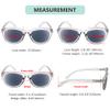 Eyekepper Cat Eye Reading Glasses for Women Oversize Ladies Readers - Grey Lens view 3