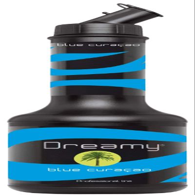 Dreamy Blue Curacao Pulp 95cl cocktail syrup, made with fresh natural orange, Prepare Cocktails Syrup, Mocktail Syrup, Smoothies, milkshakes