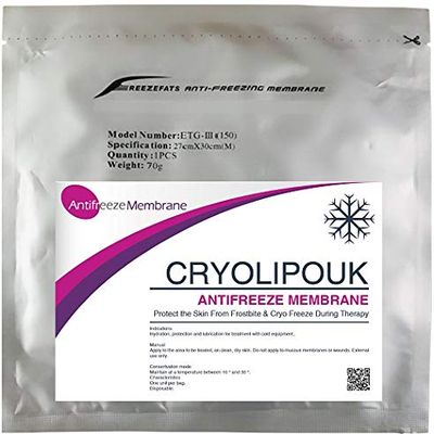 10 CRYOLIPOUK Antifreeze Membrane Cryolipolisis device. Medical quality for professionals & private individuals, Normalize CEE. (27X30 MEDIUM)