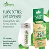 Biodegradable Mint Dental Tooth Lace Floss with Refillable & Reusable Container Holder - 100% Organic Natural and Compostable Teeth Silk Spool Waxed with Candelilla Wax & Eco-Friendly Zero Waste Box view 2