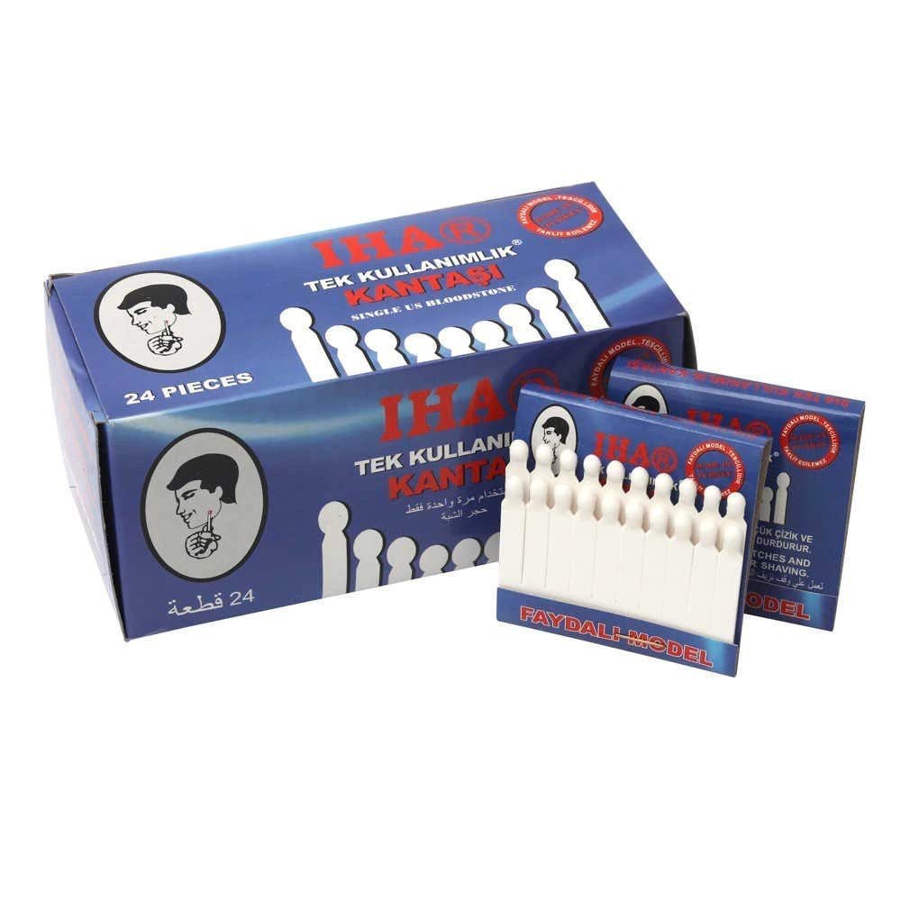 IHA STYPTIC Matches ALUM Pencil Sticks for Shaving Cuts -10 Wallets of 20 matches (Come with Foicy Packaging)