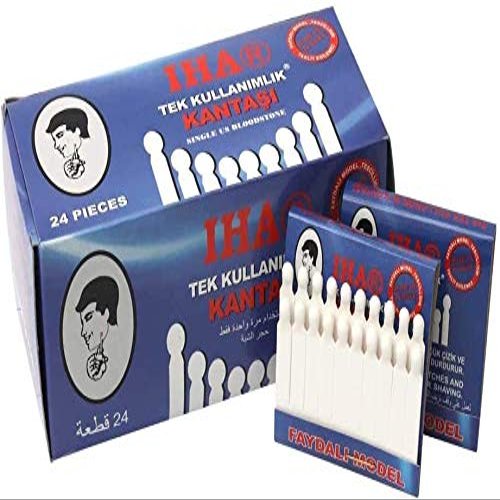 IHA STYPTIC Matches ALUM Pencil Sticks for Shaving Cuts - 24 Wallets of 480 matches