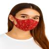 Komonee Face Mask Washable Reusable Red Paisley Dustproof Cloth Mouth Cover Covering For Men Women Outdoors Indoors Cycling Ski Protection view 1