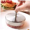 Hotaden Stainless Steel Ham Press Mold Meat Burger Press Cutlets Stuffed Patty Maker Mould Patties Food Kitchen Gadgets Tools 1pc Silver view 1