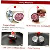 Hotaden Stainless Steel Ham Press Mold Meat Burger Press Cutlets Stuffed Patty Maker Mould Patties Food Kitchen Gadgets Tools 1pc Silver view 2