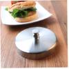 Hotaden Stainless Steel Ham Press Mold Meat Burger Press Cutlets Stuffed Patty Maker Mould Patties Food Kitchen Gadgets Tools 1pc Silver view 4