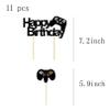 11 Pcs Video Game Happy Birthday Cake Toppers Cupcake Decorations Set Game Controllers Cake Decorations Picks for Man Or Kids Game Themed Birthday Party Supplies view 2