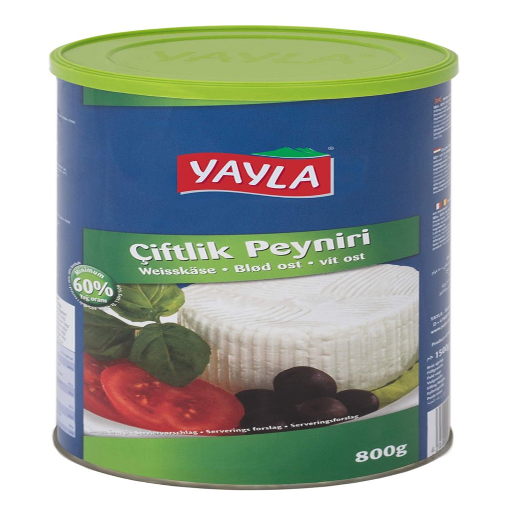 Yayla White Cheese 60% Fat I.D.M- Feta Cheese- Beyaz Peynir 800g