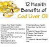 Cod Liver Oil and Evening Primrose Oil 1000mg 60 Capsules, Omega-3 + GLA for Skin, Hormonal Balance & Immune Support High Strength view 3