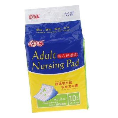 Tubayia Pack of 10 Disposable Incontinence Pad Changing Mat Incontinence Bed Pad for Adults, Disabled, Patients (Blue)