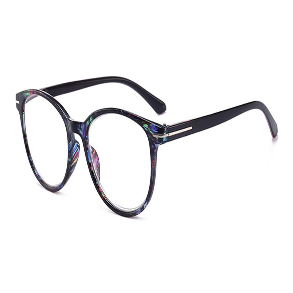 keephen Women Men Vintage Round Frame Reading Glasses, Anti Blue Light Blocking Eyeglasses Clear Lenses Eyewear +1.0 to +3.5