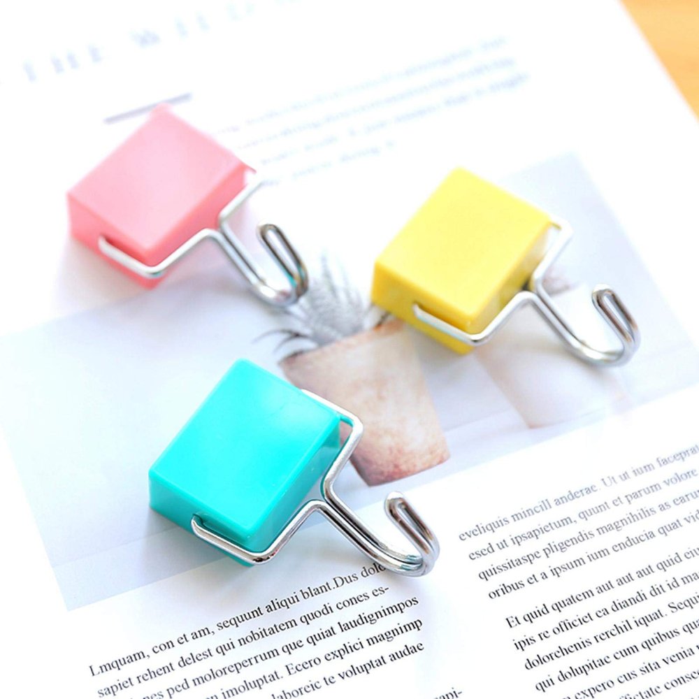 Wall Storage Hook, Wall Magnet Hook Refrigerator Washing Machine Magnetic Storage Rack Hooks(Blue)