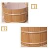 Dailymall 4L Sauna bucket Wooden Sauna Bucket with Ladle Sauna Starter Set Natural for Sauna Bathroom view 4