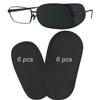 THSIREE 12PCS Eye Patches for Adults Kids, Medical Eye Patch for Glasses, Treat Lazy Eye Amblyopia Strabismus Patch, 2 Size Black view 1