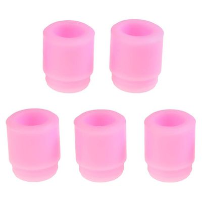 Armerah 810 Drip Tip eCig Mouthpiece Short/Wide Silicone 5 Pack Pink