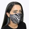 Step Ahead  | 5 Pack Triple Layer Cotton Zebra Print Face Mask (Pack of 5) | Unisex Reusable Fashion Washable | Nano Mesh Water Repellent Layer | Protects from Dust, Pollution, Droplets | UK Seller view 1