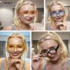 Eyekepper 4-Pack Large Frame Reading Glasses for Women - Fashionable Oversized Readers +0.50 view 2